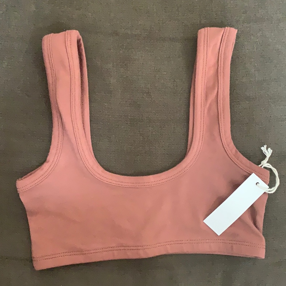 Arq Wide Strap Bra in Spice, size Small